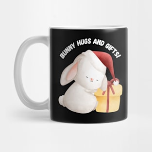 Bunny Hugs and Gifts! Christmas humor Mug